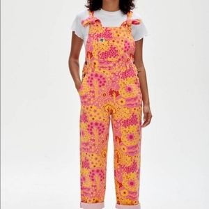 Lucy & Yak Easton LE Dungarees in Elizabeth Whibley Spinney Print